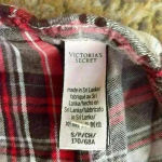 Victoria's Secret Victoria Secret red plaid, flannel style,  pajama pants; size S Photo 3
