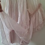 Elena Baldi Silk Puff Sleeve Top Bell Flare Sleeves Flowy Loose Fit M Photo 3