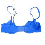 Aerie Smoothez By  Full Coverage Mesh Bra Unlined Underwired Sheer Size 34B Blue Photo 2