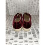 Soludos Anthropologie  Velvet‎ Burgundy Maroon Llama Sneaker Women’s 8 Photo 4