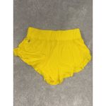 Free People Movement Size Large Yellow Featherweight Layering Shorts Ruffle Photo 3