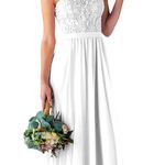 White wedding dress Size 8 Photo 0
