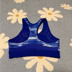 Brooks  Vibrant Blue Patterned Sports Bra Photo 1