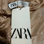 ZARA New Gold High Waist Christmas Long Sequin Skirt Size L A-Line Silhouette Photo 10