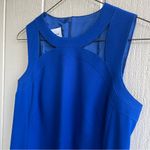 Akris Punto  Cobalt Blue Cutout Shoulder Knit Sheath Dress US 8 Photo 4