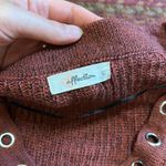 Affliction  RED MARLED GROMMET V NECK KNIT SWEATER Photo 3