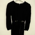 Tanner Vintage Black Velvet Long Sleeve Formal Dress Size 6 Evening Photo 8
