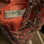 Mac Duggal  6030 Womens High Neck Embellished Mesh Gown With Slit Dress Coral Photo 15