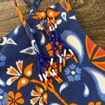 Sigrid Olsen Navy & Orange Floral Skirt Set Size Small Two-Piece Matching Set Photo 2