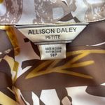 Allison Daley 14P Yellow Brown Jacket Long Sleeve Floral Contemporary Boho Chic Photo 9