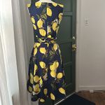 Lemon print dress Blue Photo 3