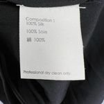 3.1 Phillip Lim  Cocktail Dress Black Silk Sleeveless Sheath Pleated‎ Bodice Sz 4 Photo 6