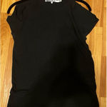 Pam & Gela ‎ Women's Shoulder Cut Out sleeveless  Black Shirt Photo 0
