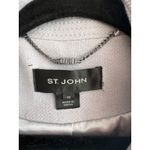 St.John Dusty Blue Wool Notched Lapel Double Breasted Pea Coat size 10 Photo 1