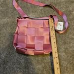Comely Pink Ribbon NEW NWT Purse Adjustable Straps Buckle Small Chic Unique Photo 10