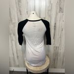 Awake  coffee print White top Photo 3