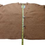 Billabong  Cardigan Sweater Crop Ribbed Mustard Yellow Size SMALL Photo 7