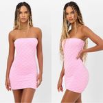 frankie's bikinis Frankie’s Bikinis Taylor Strapless Tube Dress Baby Pink XL Photo 1