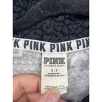 Victoria's Secret PINK Pajamas Womens Small One Piece Black Sherpa Fair Isle Photo 4