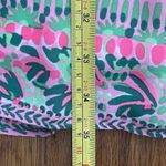 Lilly Pulitzer  Martine Long Sleeve Dress Small Pink Green Ruffle Tropical Beach Photo 10