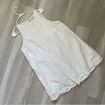 Abercrombie & Fitch Dress linen cotton high neck mini womens White (large) chic Photo 0