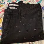 Sam Edelman High Rise Eyelet Jeans in Black Size 28 Photo 11