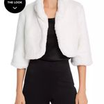Laundry by Shelli Segal White Faux Fur Shrug Photo 0