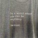 🦋Grey Long Sleeve Soft Comfy Casual Inspirational Long Sleeve Tee Kindness Gray Size L Photo 1