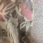 Vocal Apparel Mystic Shimmer Lace Tank in Beige Size Large Lightweight V Neck Photo 4