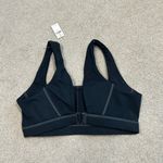 Aerie NWT  OFFLINE By Goals Pop Stitch Sports Bra Black Yoga Exercise Gym Size M Photo 3