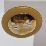 Vintage Yellow, Gold Tone, & Cream Earrings Yellow Photo 1