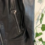 SheIn Lightweight Black PU Leather Jacket Size M Photo 2