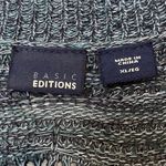 Cardigan Sweater Womens Blue Space Open Knit Soft Bohemian Size XL Photo 2