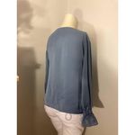 Banana Republic Light Sky Blue Satin Blouse Photo 6