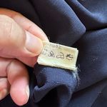 Lulu High Fashion Navy Blue Box Neck Blouse Size M Photo 3