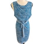Telluride Clothing Co. Sz M Blue Tie Back Cotton Blend Dress Blue Size M Photo 2