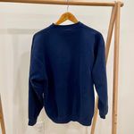 Vintage UCLA Bruins Embroidered Paisley Floral College Crewneck Sweatshirt in Navy Blue Size L Photo 4