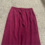 Eileen Fisher NEW  Silk Cotton Berry Trousers MEDIUM Photo 7