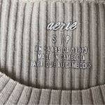 Aerie Beige Ribbed Crop Top Women’s Small Granola Girl Coastal Beach Casual Photo 9