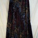 Koret Women’s Size 8 Vintage Patchwork Full Rayon Midi Skirt Hand Pockets Boho Blue Photo 2