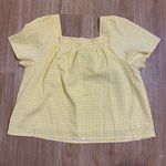 Copper Key  Yellow Gingham Blouse Photo 1