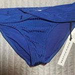 Robin Piccone  Neelah Twist Front Bikini Bottom- Marine Blue size S NWT Photo 0