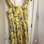 Alex Marie Whitney Pleated Yellow Floral Dress perfect for Easter Photo 8