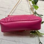 Faux Leather Quilted Chain Bag Pink Photo 11