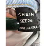 SheIn  short shorts denim jeans distressed size 26 stretch festival concert Photo 4