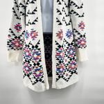 Urban Outfitters Southwestern Aztec Print Long Sleeve Longline Open Front Cardigan Sweater Small Photo 8
