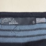 prAna  Sydney Sweater Dress w/ Tie Waist Flared Sleeve Gray Tan Blue - Small VGUC Photo 6