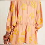 Anthropologie Maeve by  Oversized Boho Adriene Embroidered Kimono Top SIZE XS/S Photo 2