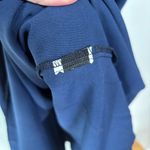 Navy Blue Boho Cottagecore Crochet Granny Square Knee Length Dress Size S Photo 3