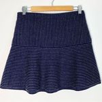 Theory Gida KS Skirt Wool Flounce Sweater Mini Evian Stretch Charcoal Small Photo 0